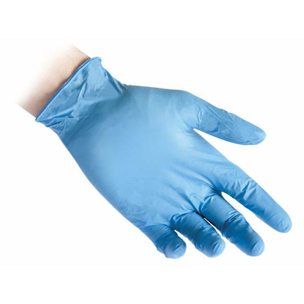 Reflexx proffshandske - R72/M - R72 Pulverfria nitrilhandskar, M, himmelsblå, 100 Himmelsblå M