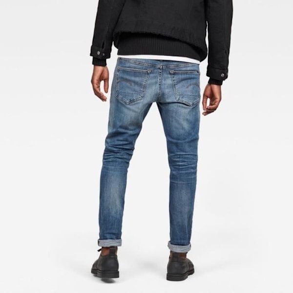 Jean - G-Star - 3301 - Slim - Blå - Denimstretch indigo 8 gånger Blå 31/32