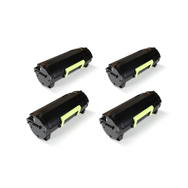Toner - Green2Print - 51B00A0 - Svart - 4x 5000 sidor - Kompatibel Lexmark