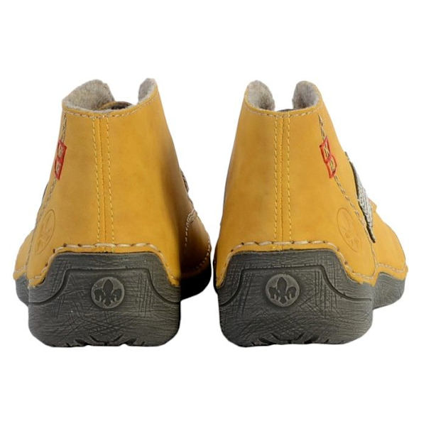 Rieker Morelia High Boot - Dam - Gul - Patchwork - Snören - Exceptionell komfort Gul 41