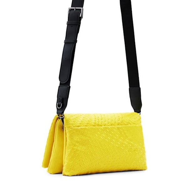 Crossbody axelväska - Desigual - Magna Dortmund Flap - Gul - 100% polyester - 634 g gul
