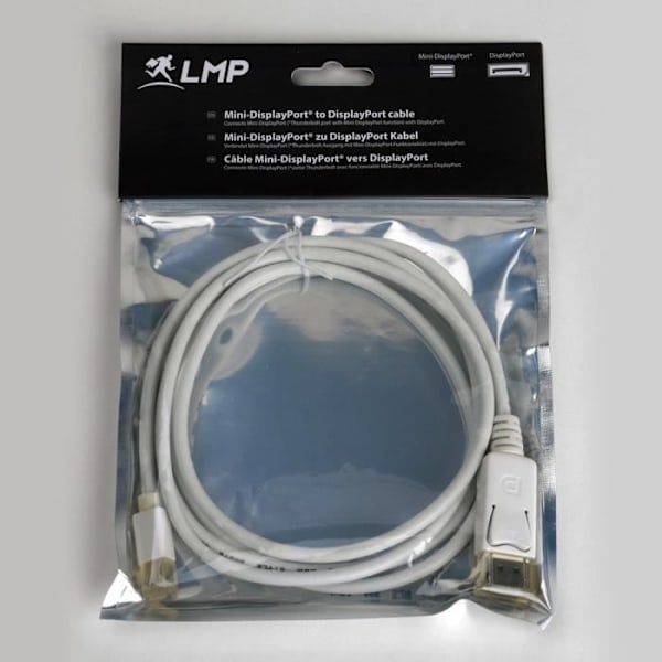 lmp 1,8 m Mini DisplayPort till DisplayPort-kabel Vit - 8140