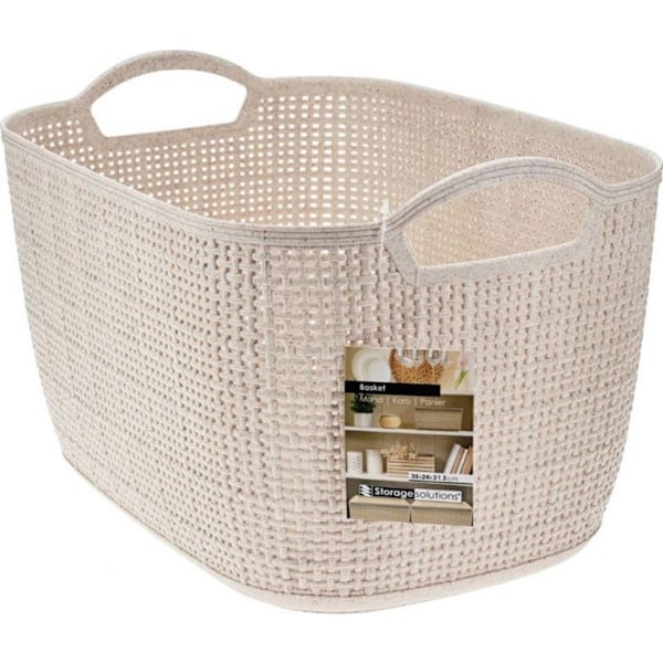 Korg - korg - korg - kub Förvaringslösningar Plastförvaringskorg, 35 x 24 x 21,5 cm