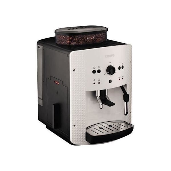 KRUPS - Espressokvarn - 1450W - avtagbar tank 1,7 L - kapacitet 260g - Essential - vit -EA810570 Vit