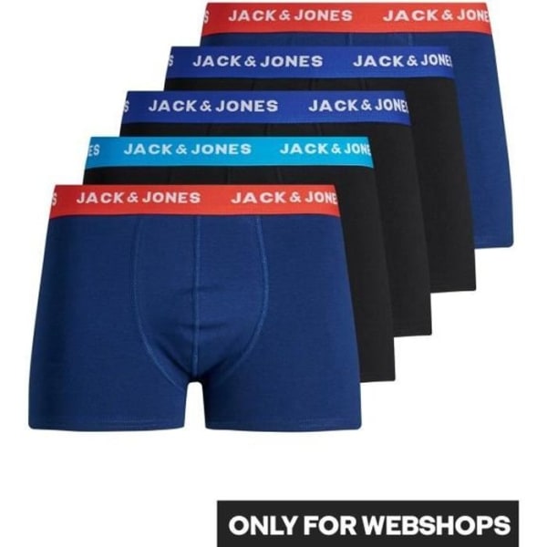 JACK & JONES Paket med 5 Surfer Boxers för män Surfa på nätet S