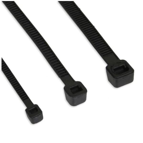 InLine® buntband, längd 250 mm, Breite 3,6 mm, svart, 100 stycken