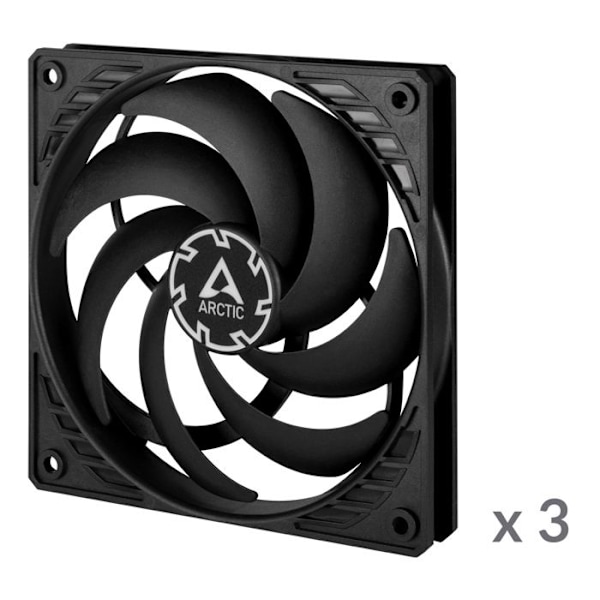 Fläkt - Arctic - P12 Slim PST - 3 Fläktar - 12cm - PWM - 11 dB