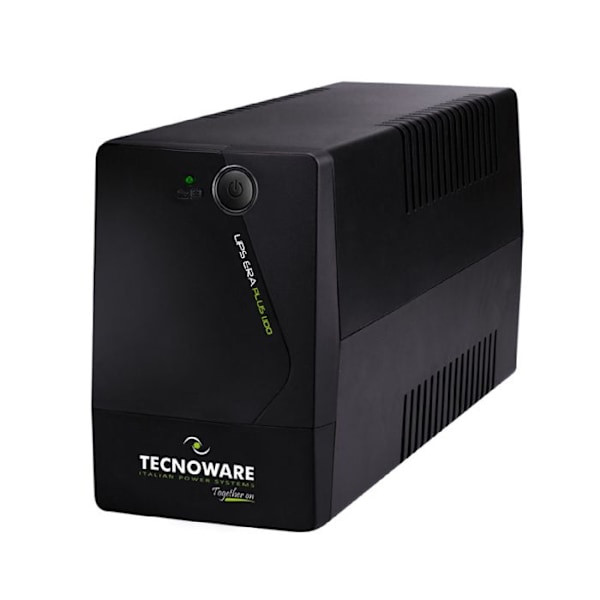 Tecnoware UPS ERA PLUS 1100, 1100VA UPS, Skydd mot strömavbrott för PC, Modem, Videoövervakning