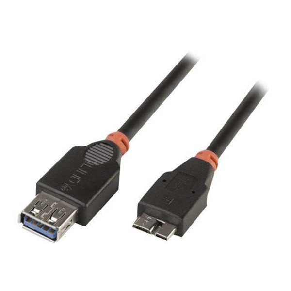 LINDY USB 3.0 Micro-B / A OTG-kabel 0,5 m