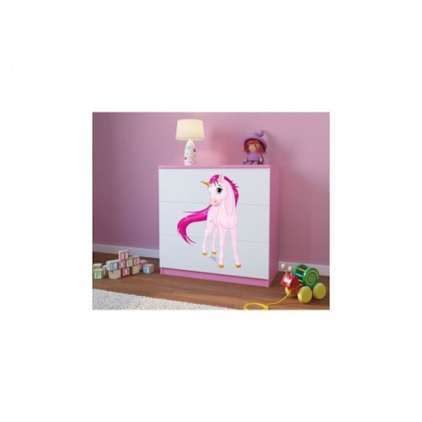 Kocot Kids byrå babydreams rosa Unicorn - 5903282038158 Rosa