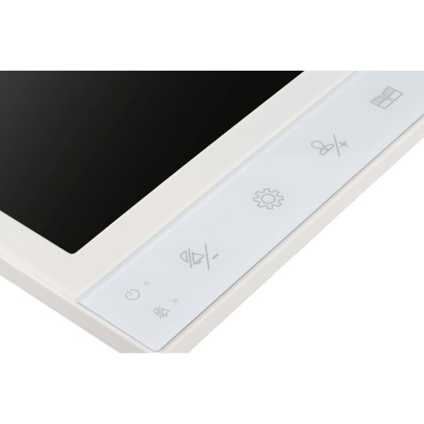 Eura - VDP-80C5 - 4-tråds videointercom 2 x 7 tum färgskärm 2 ingångar FHD RFID-kryptering 1080p Wiess