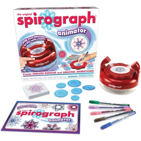 Kreativ leksak - SILVERLIT - SPIROGRAPH - Roterande ljuseffekter - Barn från 8 år och uppåt