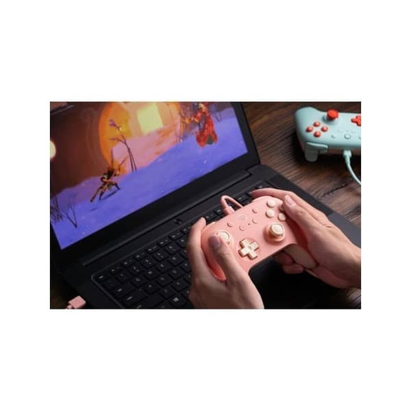 Spelkontroll - 8BitDo Ultimate 2C - Trådbunden - 22 knappar - Rosa rosa