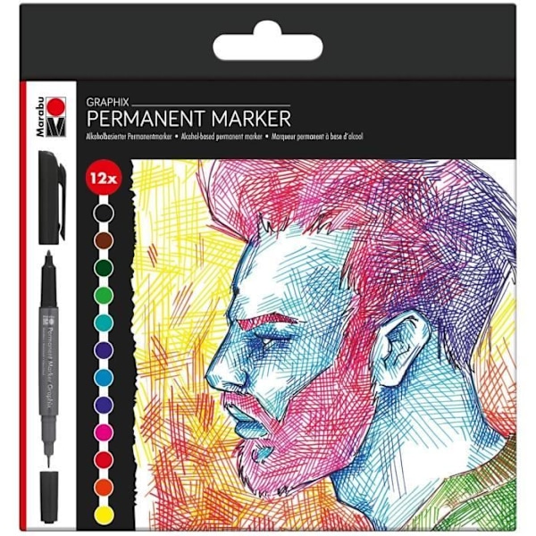Permanent marker - MARABU - Graphix SIGNIFICANT - Finstift - Opaque - Oföranderlig