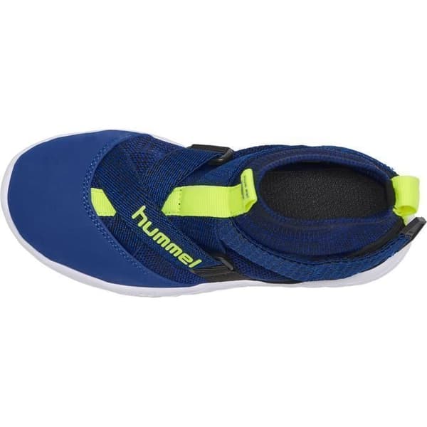 Hummel Terrafly Knit — Baskets junior unisex blå, stickad ovandel, kardborre, Aerotech sula Blå 32
