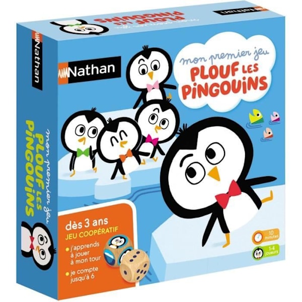Nathan Plouf pingvinerna, brädspel Flerfärgad