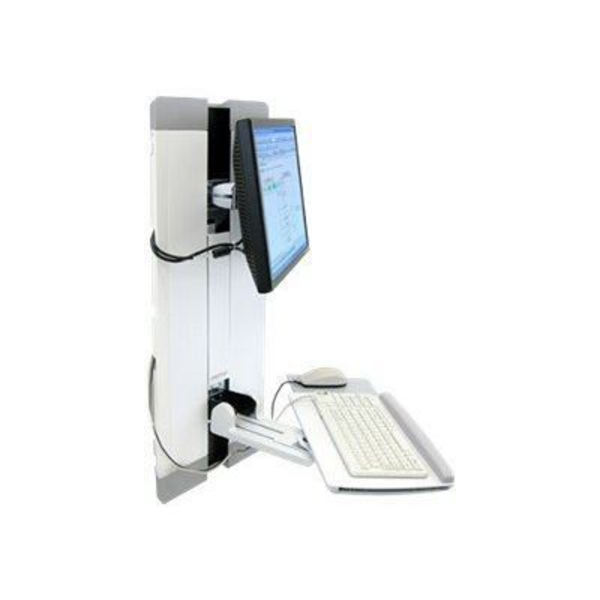 Monteringskit för LCD-skärm/tangentbord/mus - ERGOTRON - Stål - Vit - 24 tum - Vertikal justering 23 cm