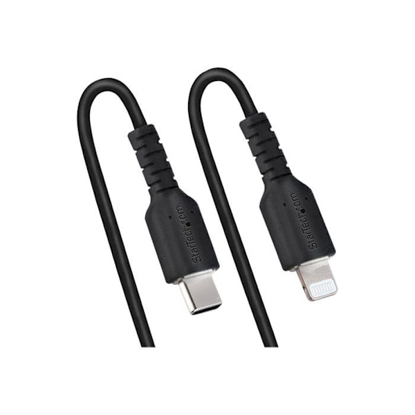 USB-C till Lightning-kabel - StarTech.com - 50 cm - Svart - MFi-certifierad - Snabbladdning