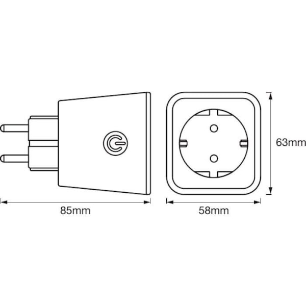 LEDVANCE Smart+ Bluetooth-PLUGG Ansluten kontakt