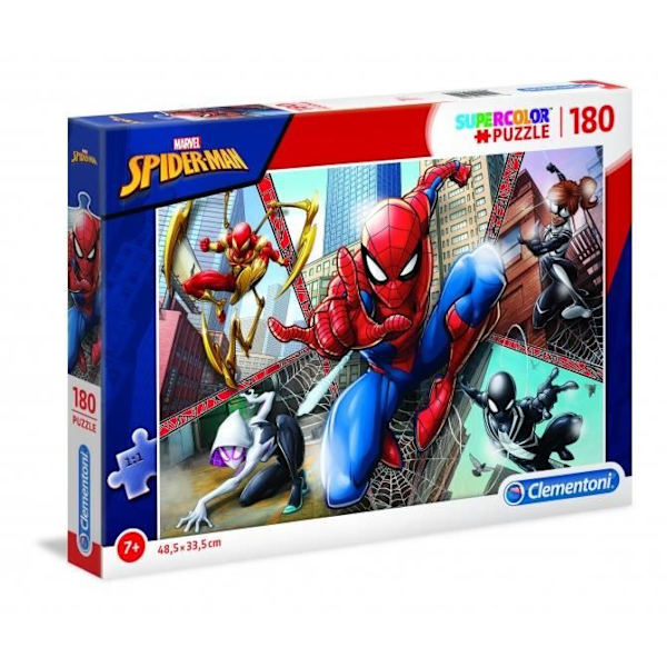 Spider-Man superfärgpussel - CLEMENTONI - 180 bitar - Människor och karaktärer tema Flerfärgad