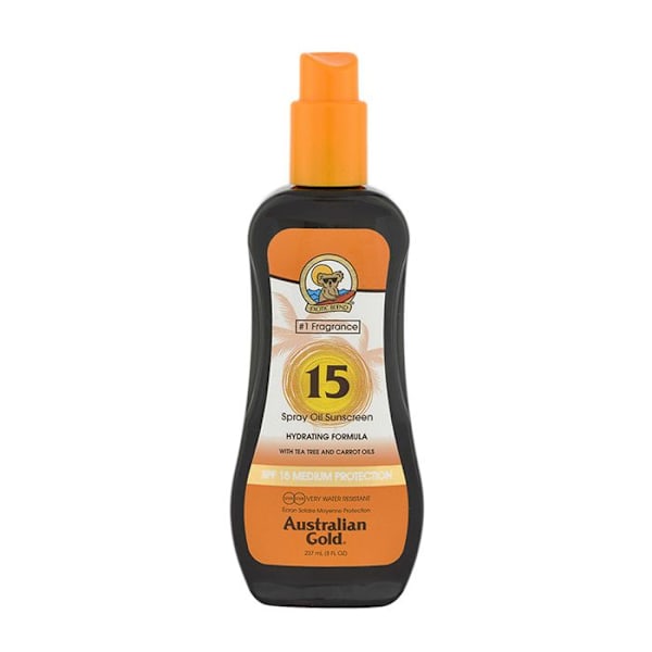 Sprayolja - Australian Gold - SPF 15 - 237 ml - UVA/UVB-skydd - Hudhydrering