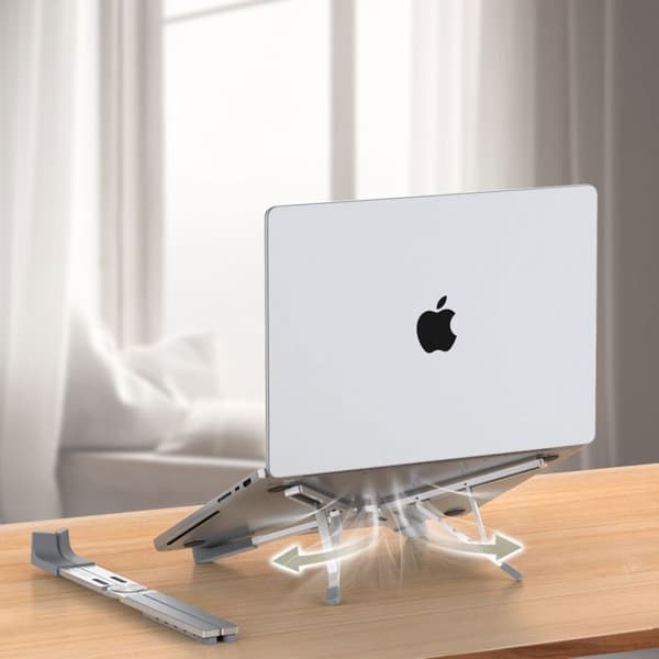 Laptopstöd - Tech-Protect ULS300 - Justerbar - Universal - Vit Plast