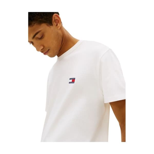T-shirt MC-logotyp i bomull - Tommy Jeans. Vit M