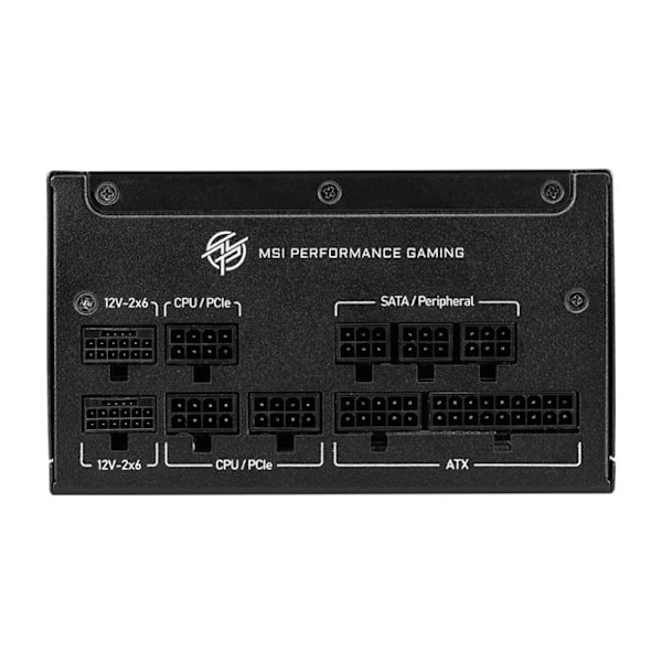 Strömförsörjning - MSI - MPG A850GS - 850 Watt - 100% modulär - Enligt moderna specifikationer