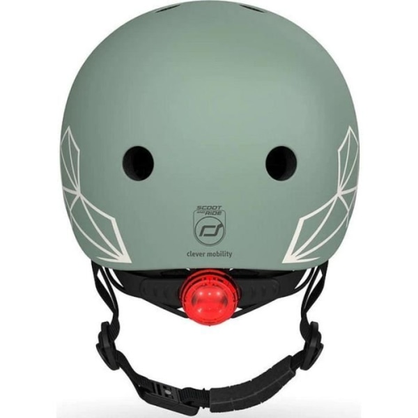 Scoot and Ride Helmet XS - Gröna linjer