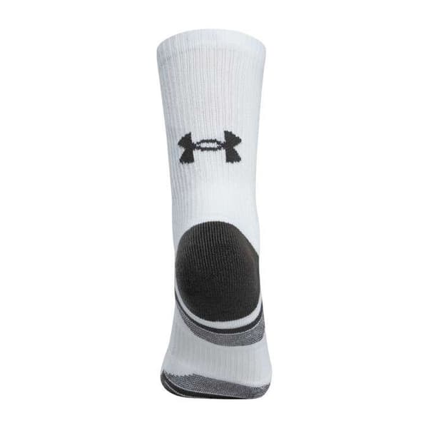 Strumpor - UNDER ARMOUR - Performance Tech Crew - 3-pack - Vit/Grå kol - Andningsbart tyg Vit M