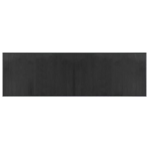 vidaXL Rektangulär matta grå 60x200 cm bambu 376838