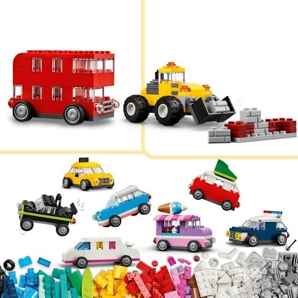 LEGO® 11036 klassiska kreativa fordon, modellbilar, polisfordon, lastbilar och andra Flerfärgad