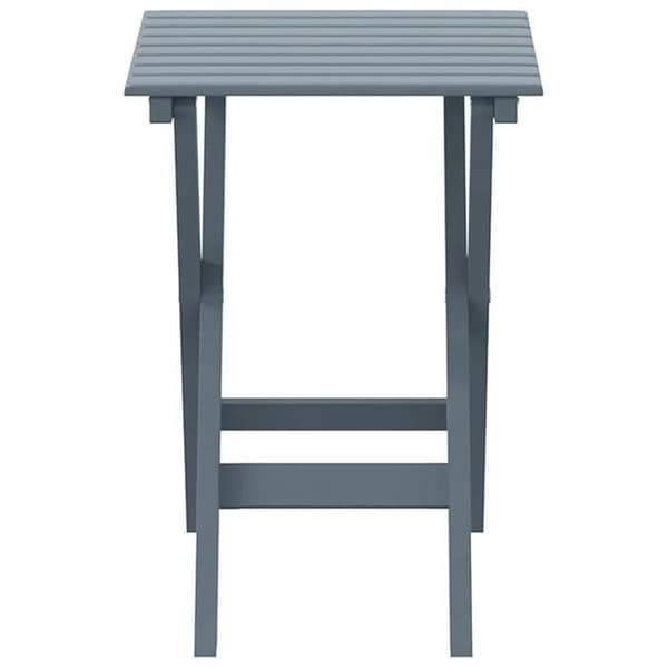 vidaXL Fällbord grått av massiv poppel 4008874