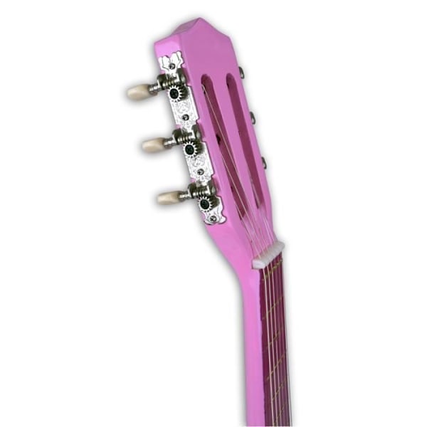Akustisk gitarr - Ej specificerad - 6 strängar - Trä - Rosa - Axelrem ingår Rosa