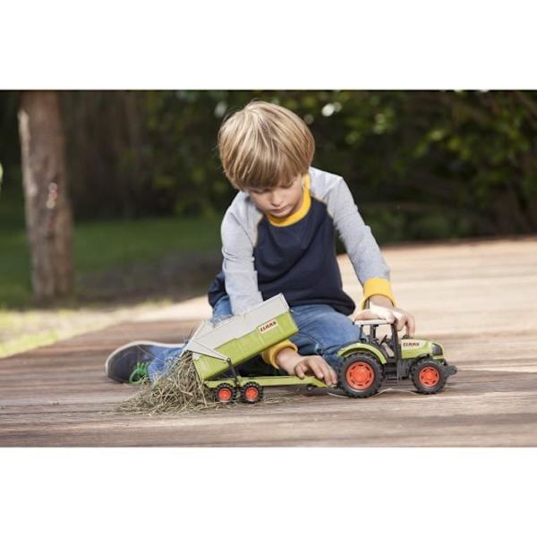 Traktor med släp CLAAS - DICKIE TOYS - 57cm - fria hjul Flerfärgad