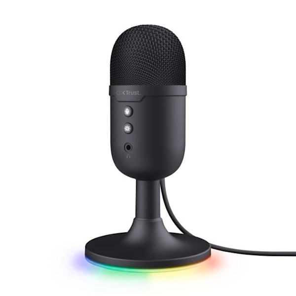 Mikrofon USB - Trust Gaming - GXT 236 Yami - Kompakt - Kardioid - Multicolor RGB RGB flerfärgad