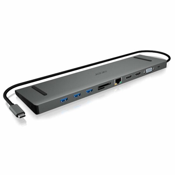 USB Type-C-dock - ACER - LC.DCK11.001 - Trippel videoutgång - Svart färg Svart