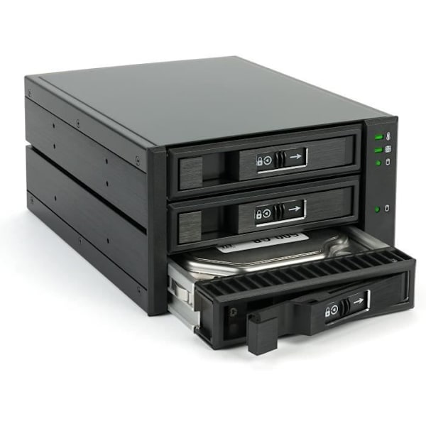 Bakplan HDD/SSD - Fantec - BP-T2131 - SAS I II - SATA I II III - 3x 3,5/2,5 tum Svart