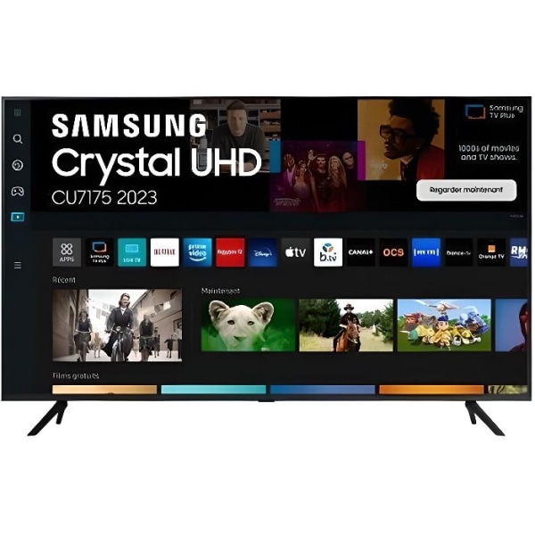 Samsung TV Crystal 55CU7175U 138 cm 4K UHD Smart TV 2023 Svart - 8806094907902
