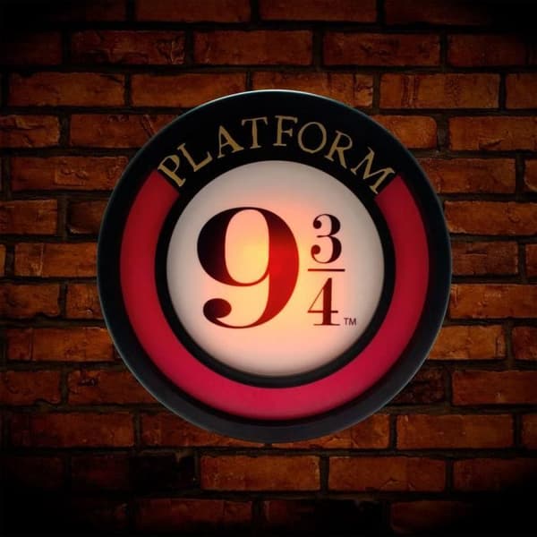 Harry Potter Platform 9 3/4 20 cm stämningslampa - BLUE SKY STUDIOS Blå