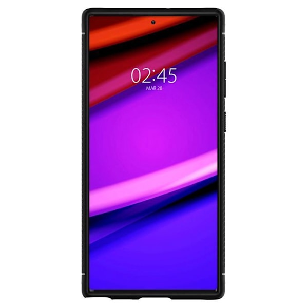 Fodral - SPIGEN - Robust rustning - Mjuk - Silikon - Svart Svart