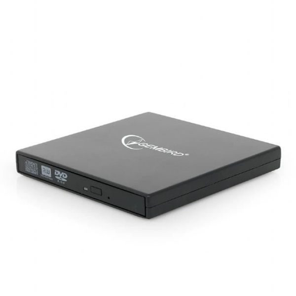 Gembird DVD-USB-02, svart, fack, ISO 9002 CE, DVD±RW, USB 2.