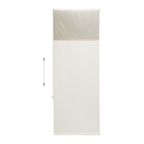 Relaxdays Badkar, 60x240 cm, vattentålig duschdraperi, tak & fönster, badskärm, badrum, beige beige