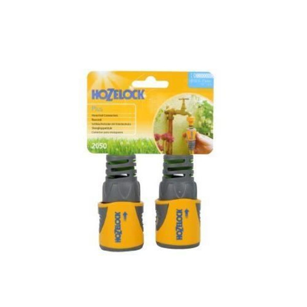Hozelock - 2050 fin slangkoppling för 12,5 till 15 mm 1/2 till 5/8 i dubbelslangpaket - hoz2050av