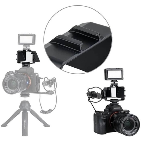 Skärm Spegel JJC FSM-V1 för Digitalkamera - Vlogg, Selfie - Den installeras på blixtsko