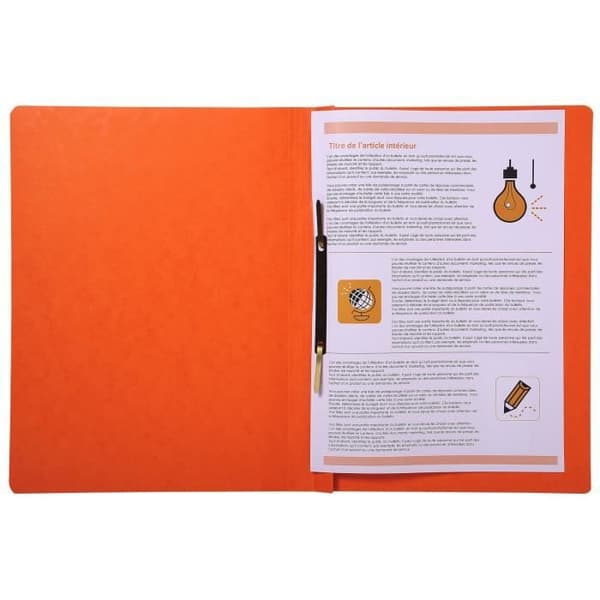 25 Laminerade kortfickor 355gm2 - A4 - Orange
