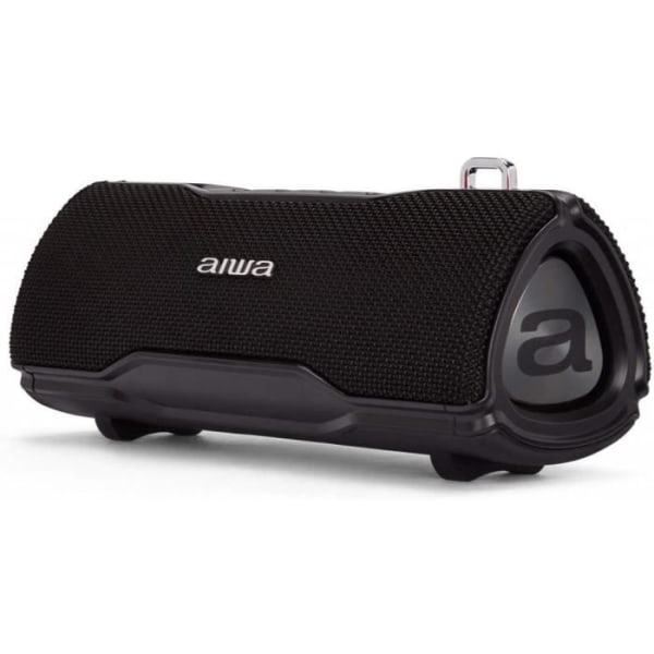 Aiwa BST-500BK svart Bluetooth-högtalare Boombox TWS, IP67, 12W, Hyperbas, Handsfree svart