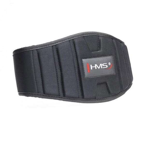 Träningsbälte - HMS - PA3448 - Svart - Justerbart - 18 cm bred ländryggen