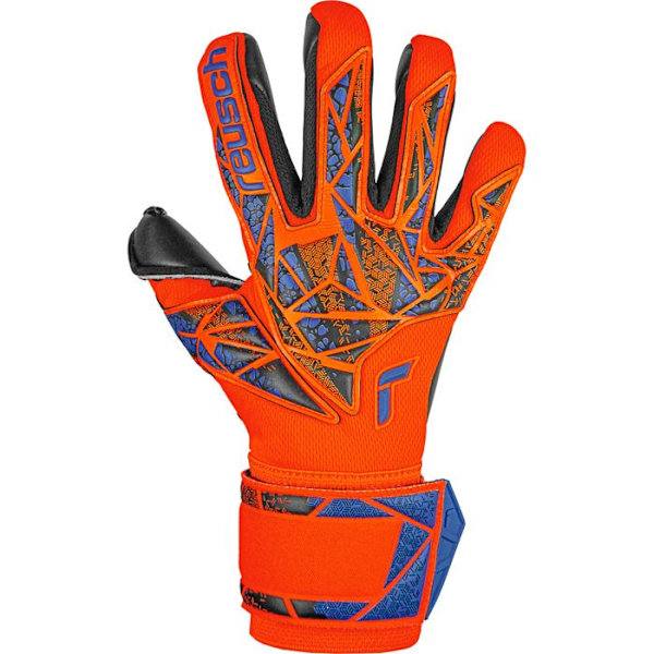 Målvaktshandskar - Reusch - Attrakt Duo - Hyper Orange - Tight fit - Andningsbar hyper orng/elec blue/bck jag