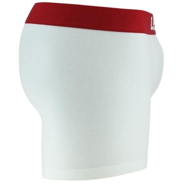 Grundläggande | Förpackning med 2 långa vita boxershorts i stretchig bomull (Oeko-tex) Vit M